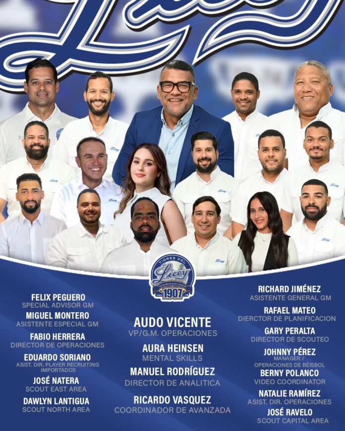 Licey anuncia su staff de operaciones de béisbol 2025-26